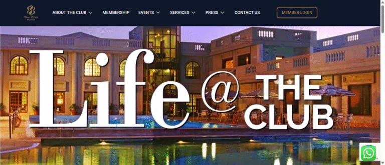 Website Development, SEO & AMC for The Club Mumbai 3%psyber Inc% Website