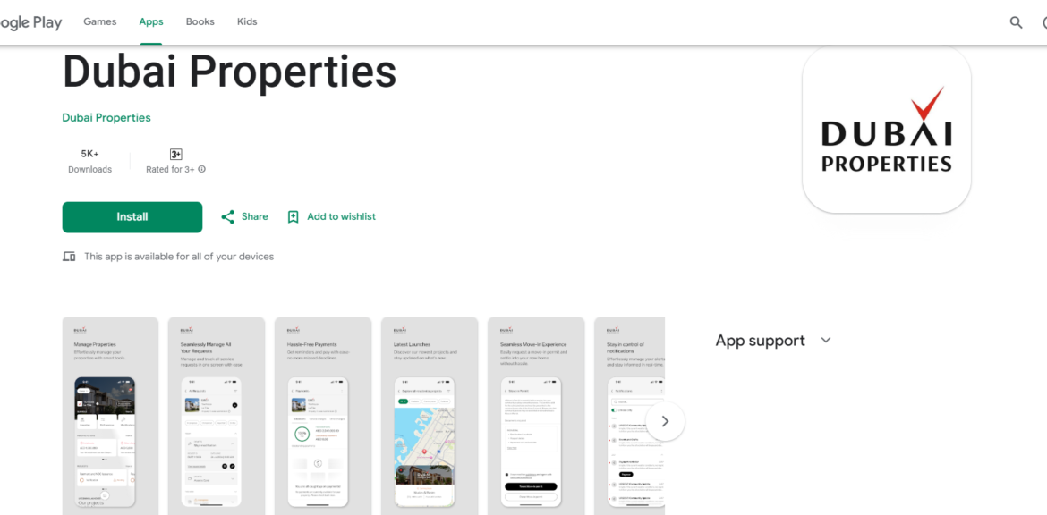 Dubai Properties Apps on Google Playpsyber Inc%