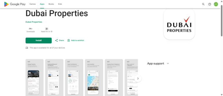 Dubai Properties Apps on Google Playpsyber Inc%