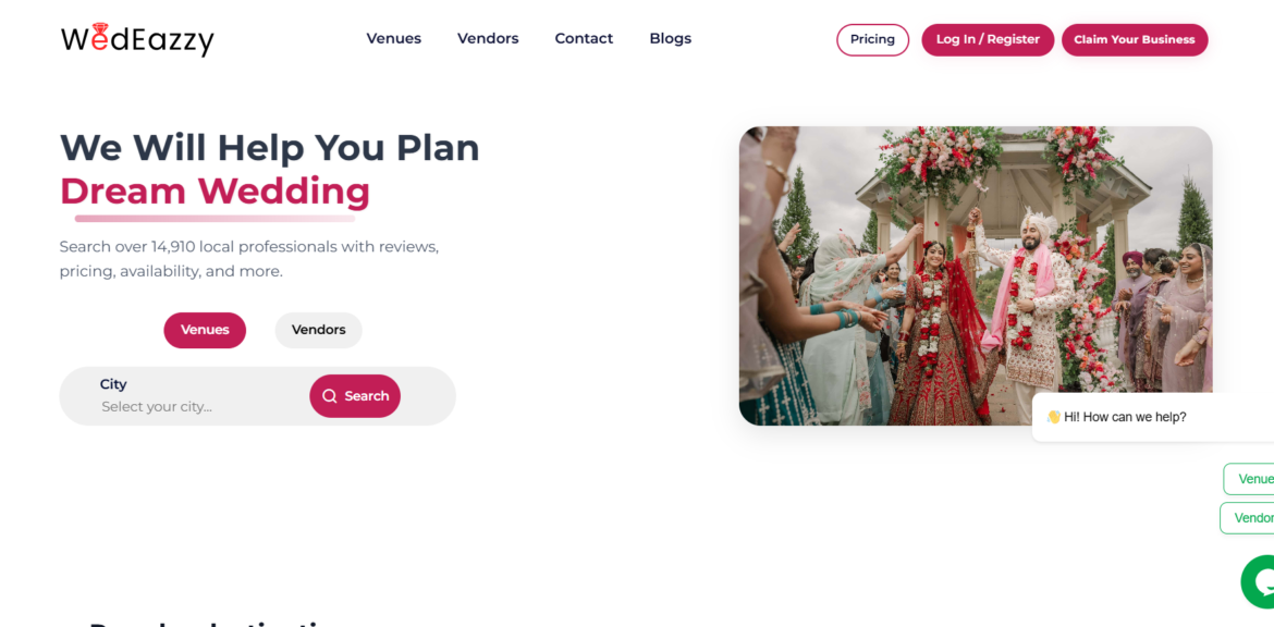 WedEazzy Your Dream Wedding Partnerpsyber Inc%