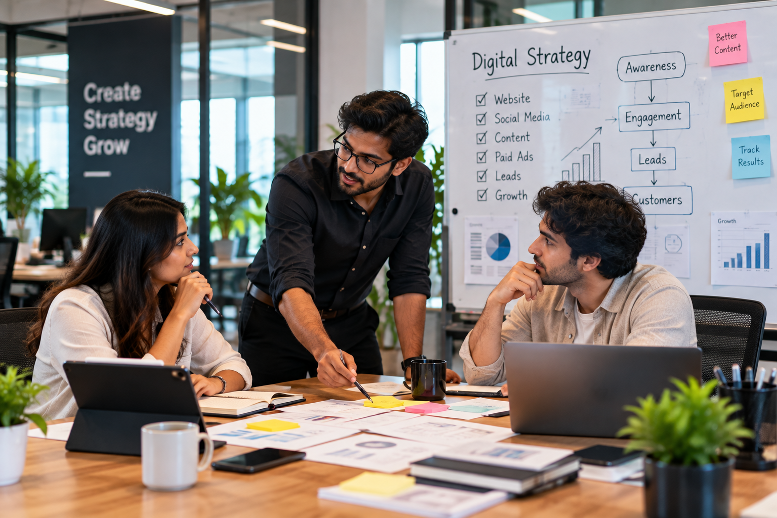 Psyber team working together