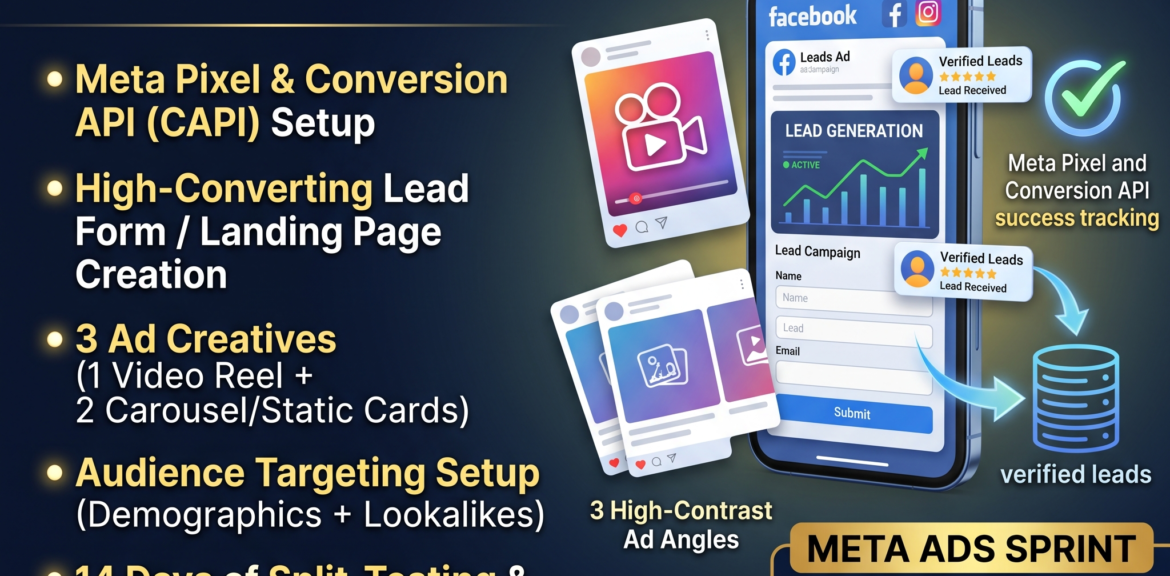 Stop Wasting Ad Spend: How a 14-Day Meta Ads Sprint Gets You Verified Enquiries 1%psyber Inc% Meta Ads Sprint (15+ Verified Enquiries) package by Psyber, ₹11,999 + GST