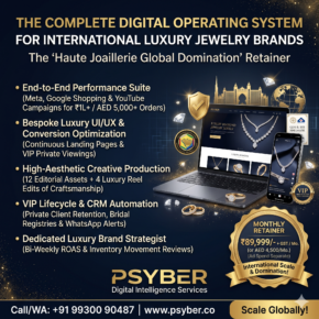 Haute Joaillerie Global Domination Retainer by Psyber, ₹89,999 + GST per month