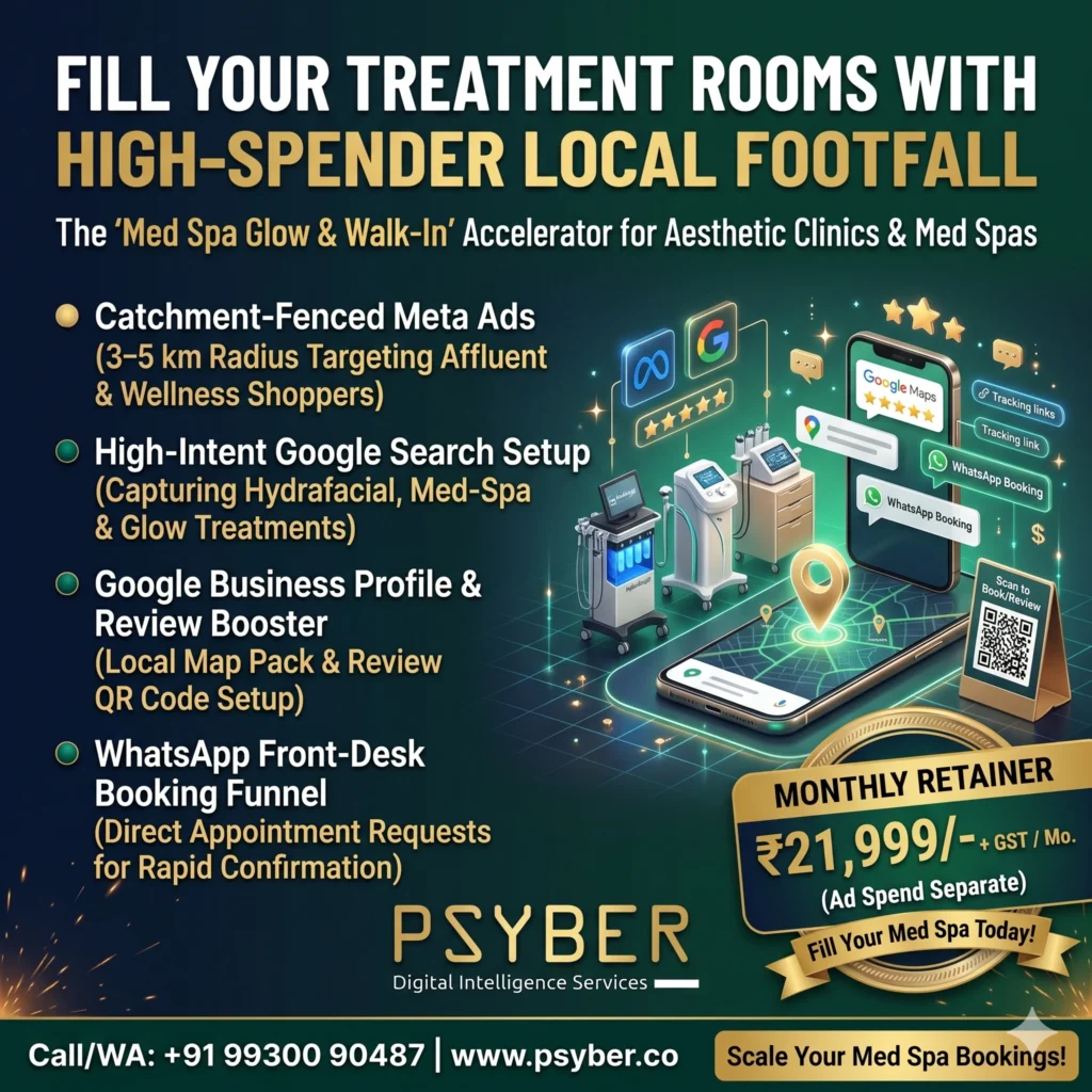 Med Spa Glow & Walk-In Accelerator by Psyber, ₹21,999 + GST / month