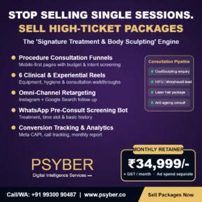 Signature Treatment & Body Sculpting Engine by Psyber, ₹34,999 + GST per month